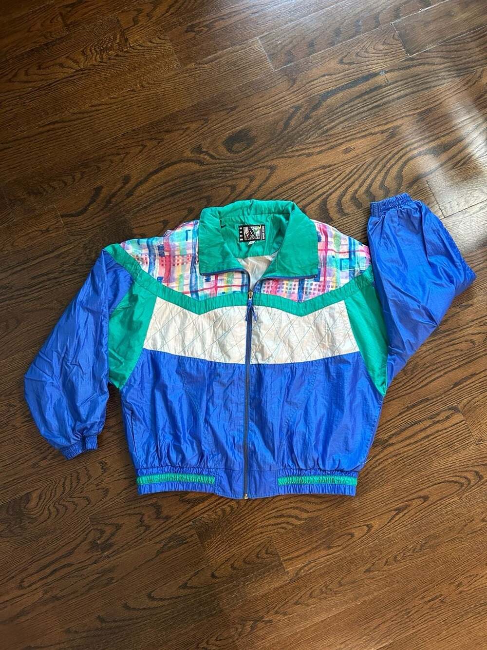 Vintage River Edge Sport Nylon Windbreaker Jacket XL